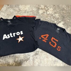 Astros shirts size large